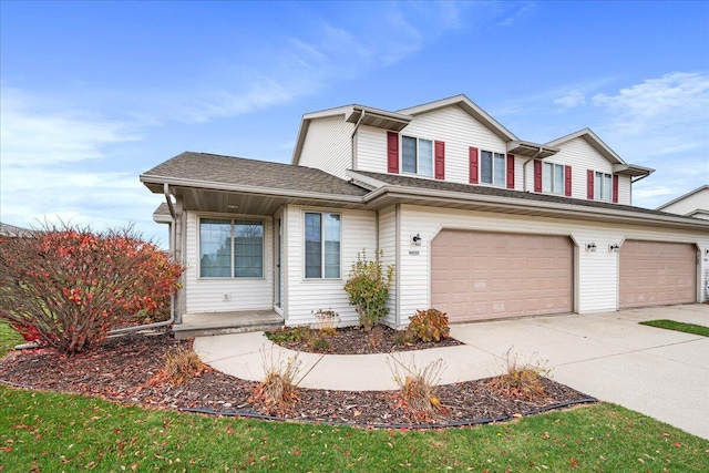 front of property featuring a garage