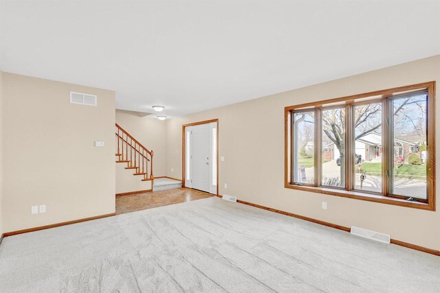 view of carpeted empty room