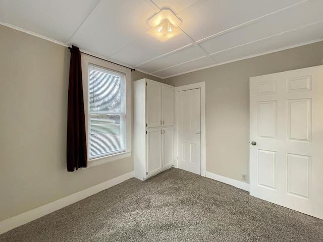 unfurnished bedroom featuring carpet floors