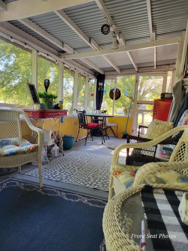 sunroom / solarium with plenty of natural light