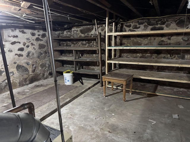 view of basement