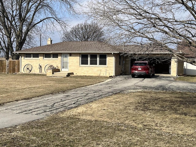 view of ranch-style home