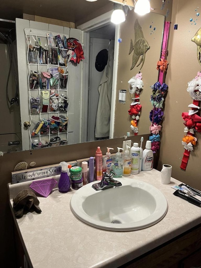 bathroom featuring vanity