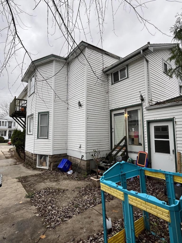 view of rear view of property