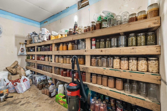 view of storage room