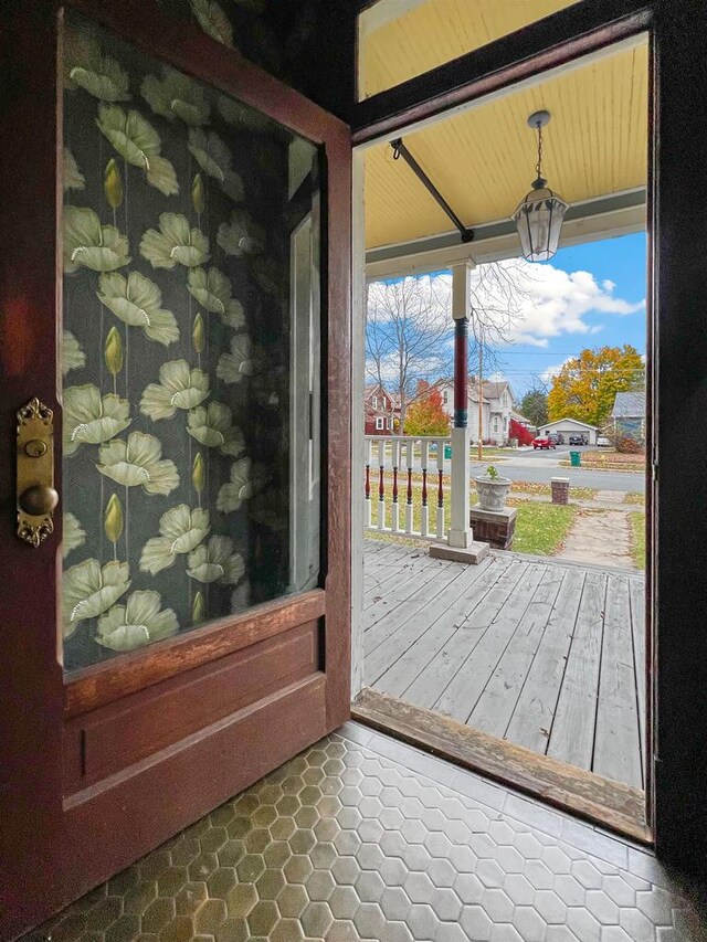 view of doorway to outside