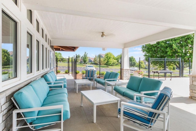 view of patio / terrace with outdoor lounge area