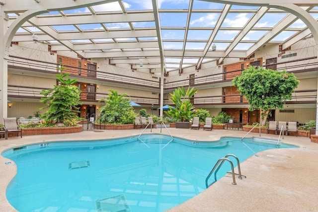 view of pool with a patio area