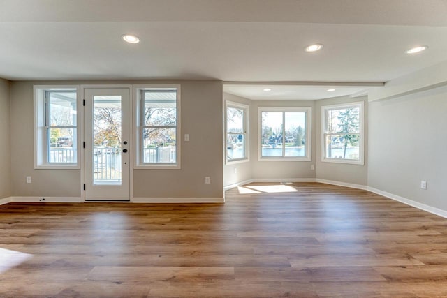 interior space featuring light hardwood / wood-style floors