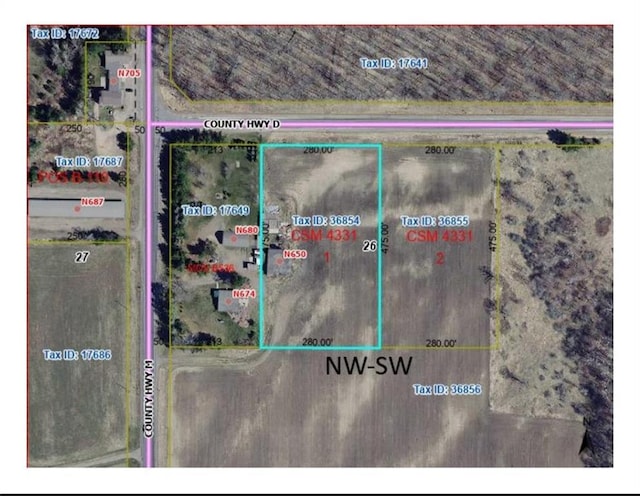 LOT1 County Highway D, Sarona, WI 54870