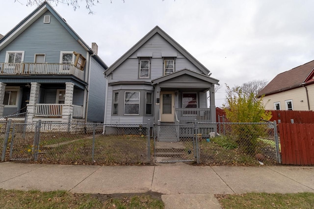 bungalow featuring a porch