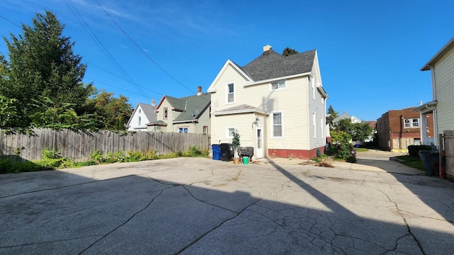 rear view of property with a patio