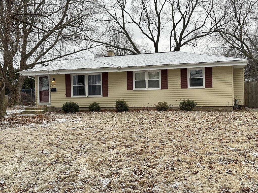 6277 W Villa Ln, Brown Deer, WI 53223 - ranch-style home with a chimney