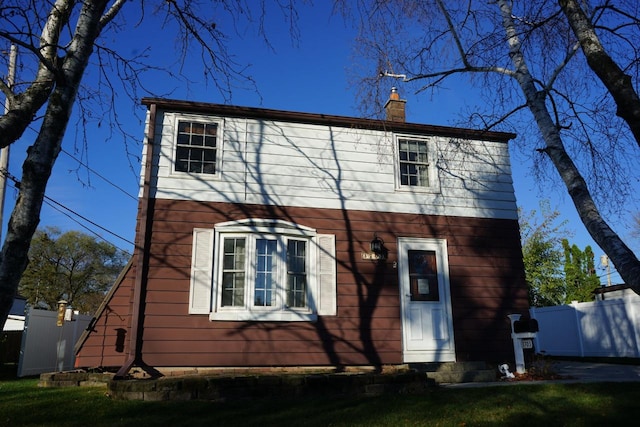 view of rear view of property