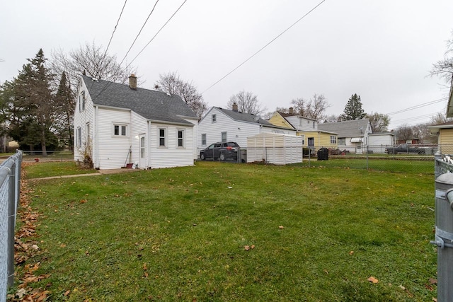 exterior space featuring a yard