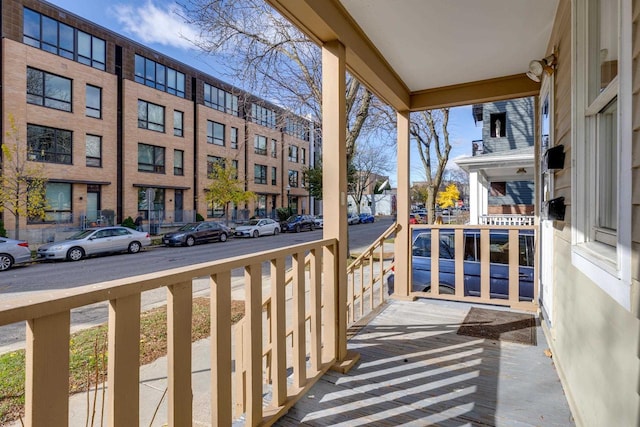 balcony with covered porch