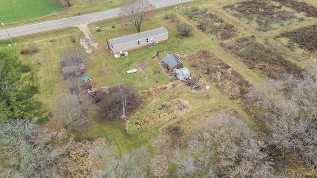 drone / aerial view featuring a rural view