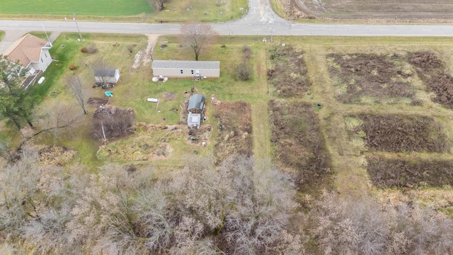 aerial view featuring a rural view