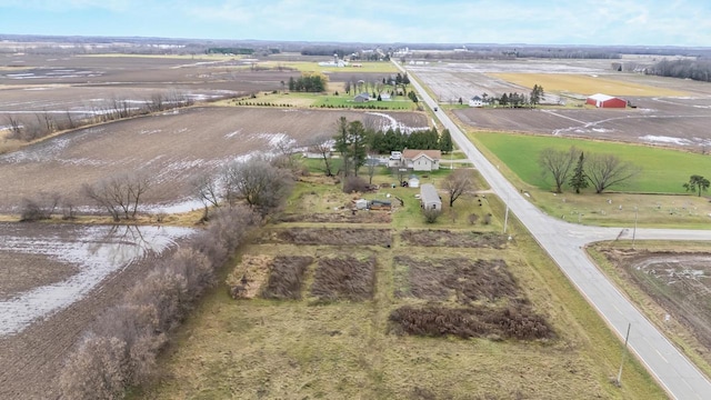 drone / aerial view featuring a rural view