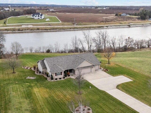 4207 Lost Dauphin Rd, De Pere, WI 54115 - aerial view of property and surrounding area featuring a large body of water