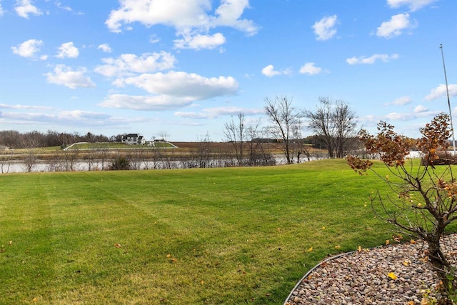 4207 Lost Dauphin Rd, De Pere, WI 54115 - view of grassy yard featuring a water view