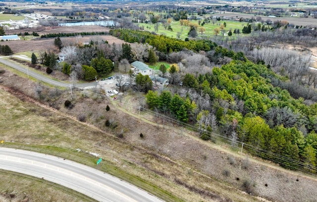 bird's eye view featuring a rural view