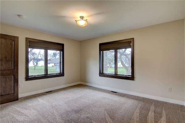 view of carpeted empty room