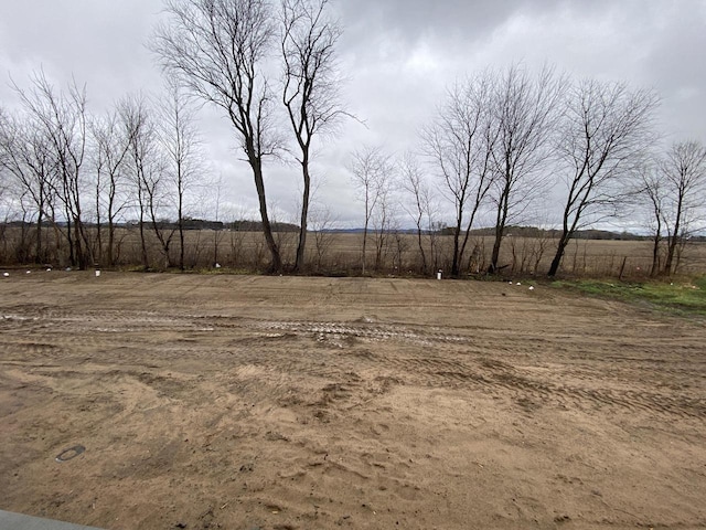 view of yard featuring a rural view