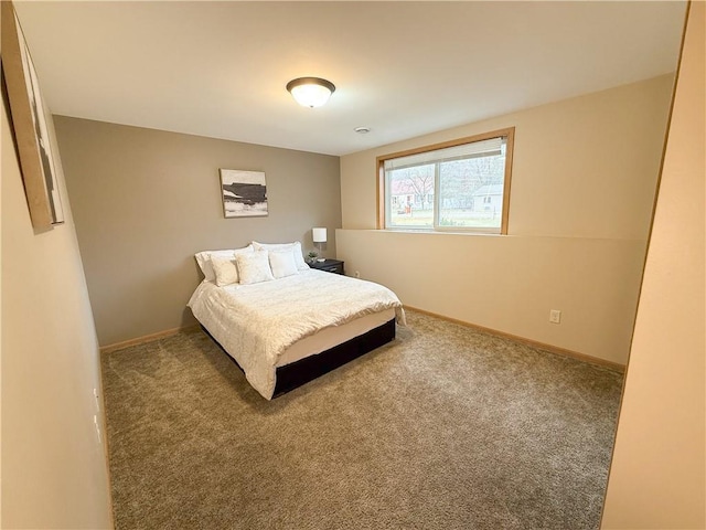 bedroom with carpet