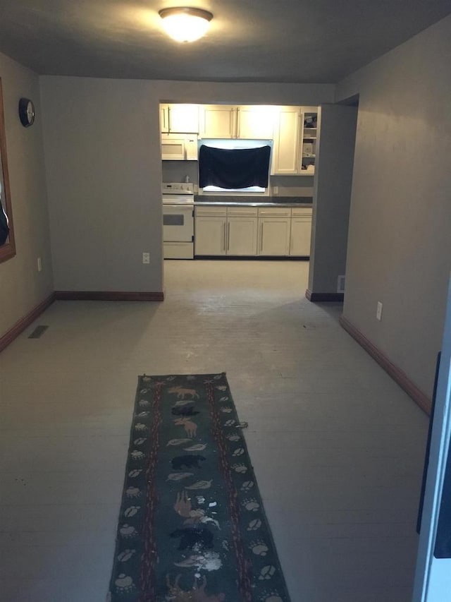 interior space featuring white appliances