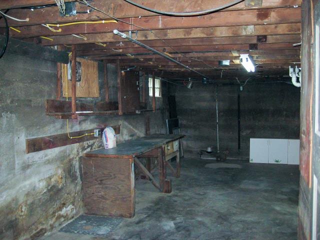 view of basement