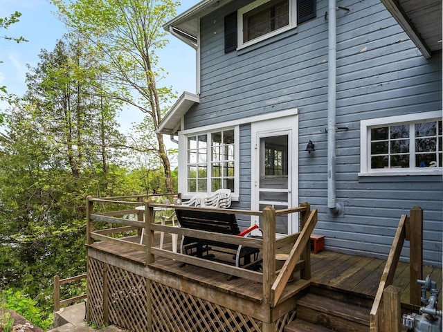W6540 County Road C, Plymouth, WI 53073 - view of wooden deck