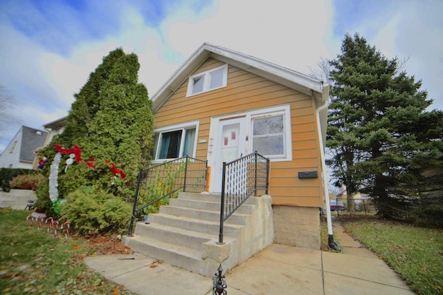 view of front of home