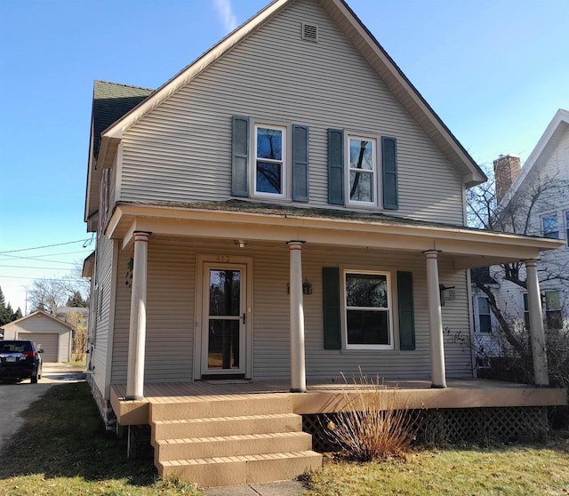 view of front of home featuring a porch