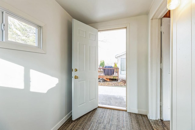 view of doorway to outside