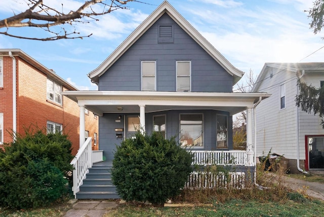 bungalow-style house featuring covered porch