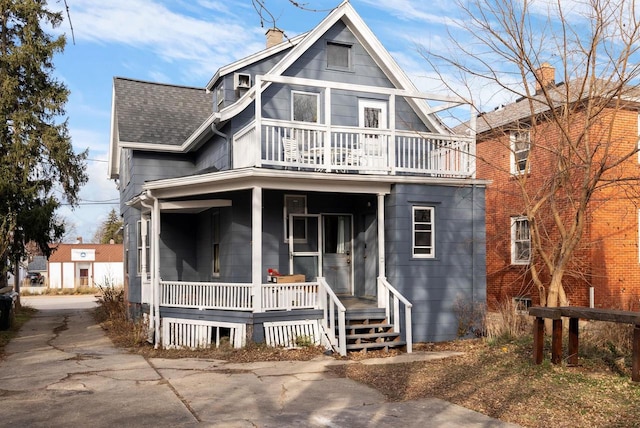 view of front of house featuring a porch