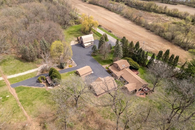 6641 N Kennedy Rd, Milton, WI 53563 - aerial view of property and surrounding area featuring rural landscape