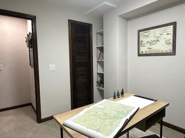 6641 N Kennedy Rd, Milton, WI 53563 - carpeted office featuring baseboards