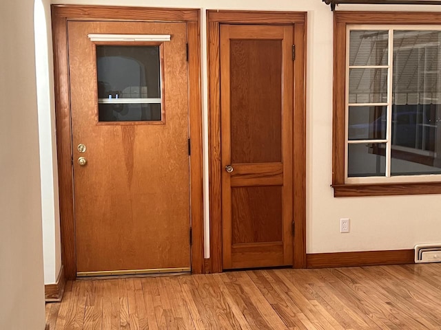 interior space featuring light hardwood / wood-style flooring