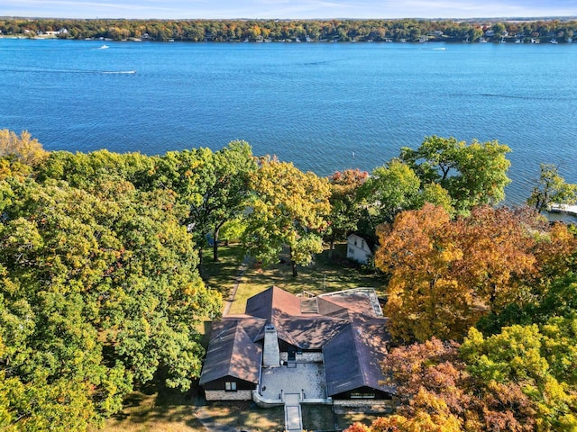 2572 N Shore Dr, Delavan, WI 53115 - view of subject property featuring a nearby body of water and a forest