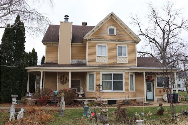 view of front of house featuring a porch