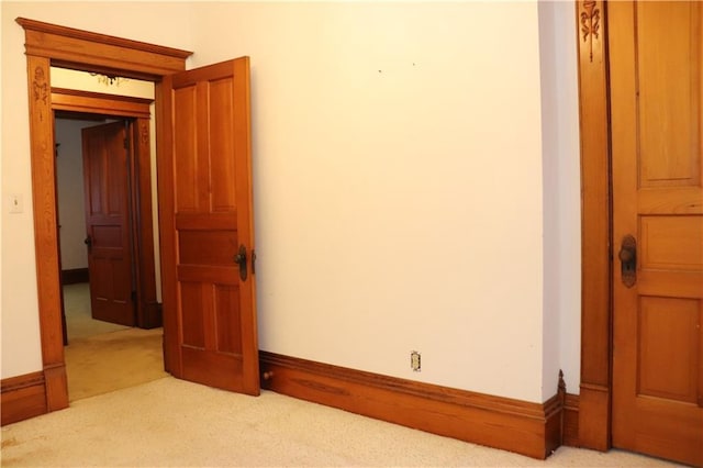 spare room with carpet floors
