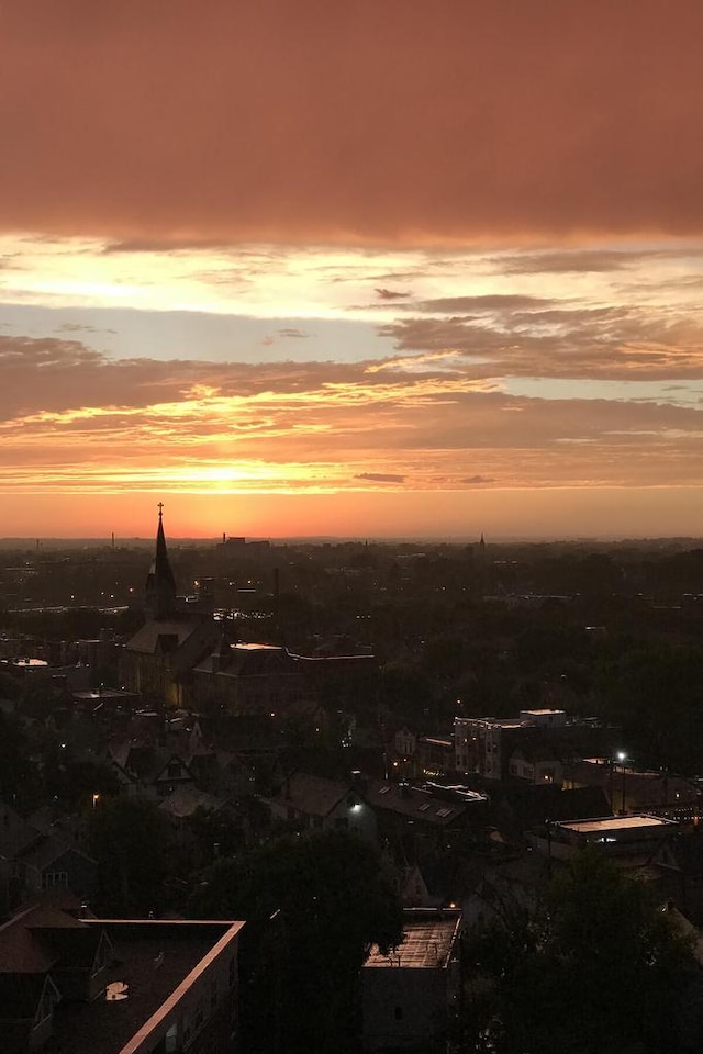 view of nature at dusk