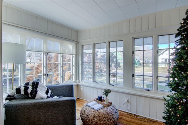 view of sunroom