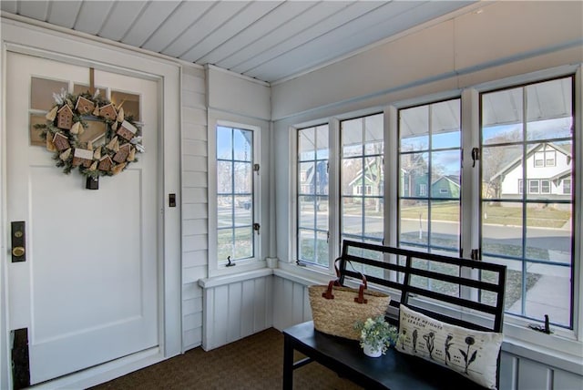 interior space with a wealth of natural light