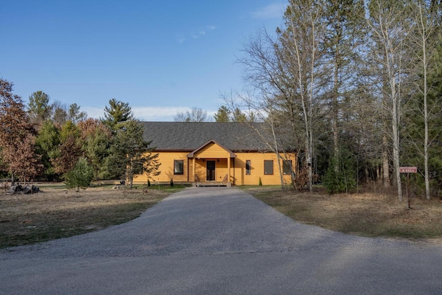 view of ranch-style home