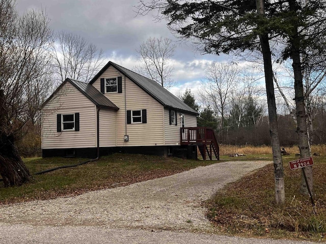 view of side of property