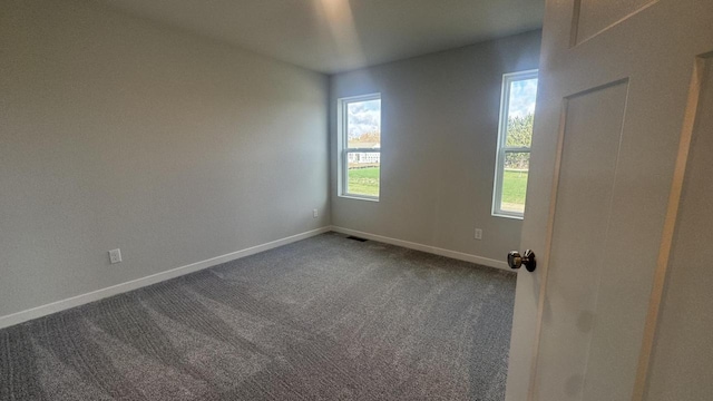 unfurnished room featuring carpet floors