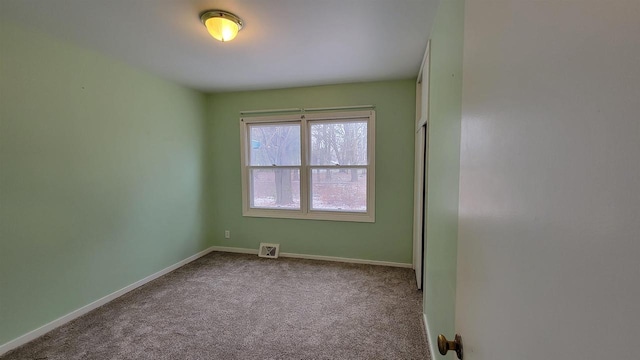 view of carpeted empty room